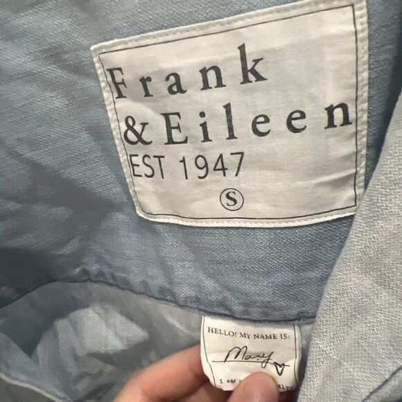 Frank & Eileen $328 Mary Famous Denim Dress in Classic Blue; Small - Picture 2 of 4